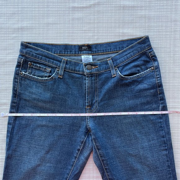 VINTAGE Y2k Denim Flared Denim Jeans Size 10 Distressed Mossimo Stretch … - Picture 15 of 17